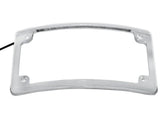 Custom Dynamics License Plate Frames & Lights Chrome Radius License Plate Frames